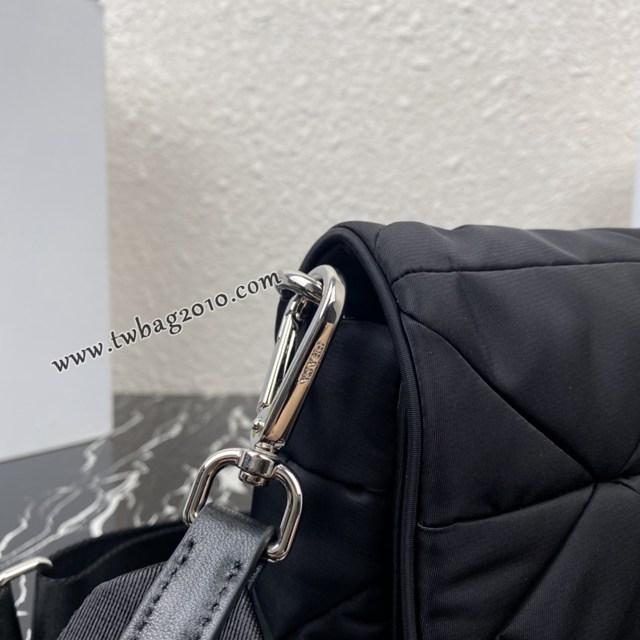 Prada專櫃新款三合一女包 1BD292 普拉達尼龍布純手工菱形拼接圖案肩背包 csp1554